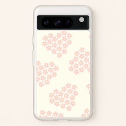 Flower Hearts Pattern Google Pixel 8 Pro Case