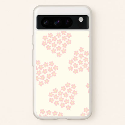 Flower Hearts Pattern Google Pixel 8 Pro Case
