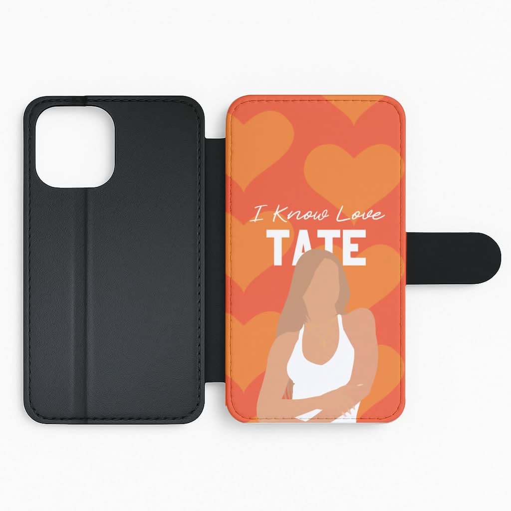 I Know Love Pattern Flip Phone Case