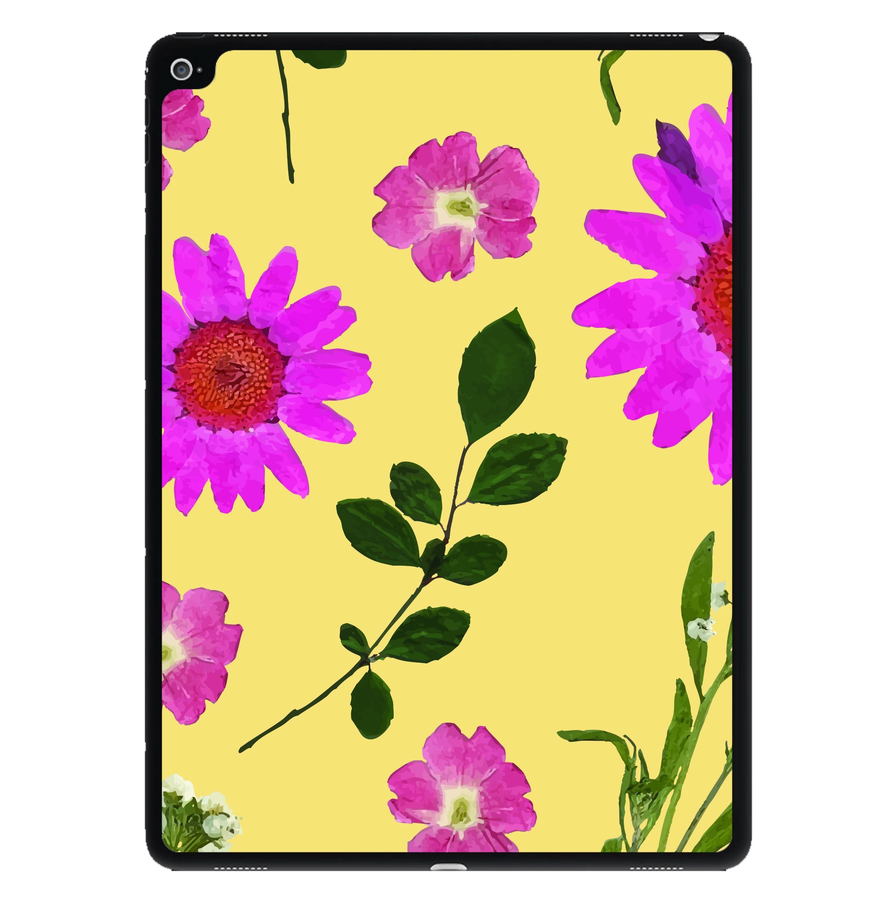 Pressed Plants Yellow iPad Case