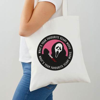 What's Your Favourite Scary Movie Badge Shoulder Bag