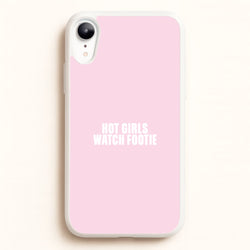 Hot Girls Watch Footie iPhone XR Case