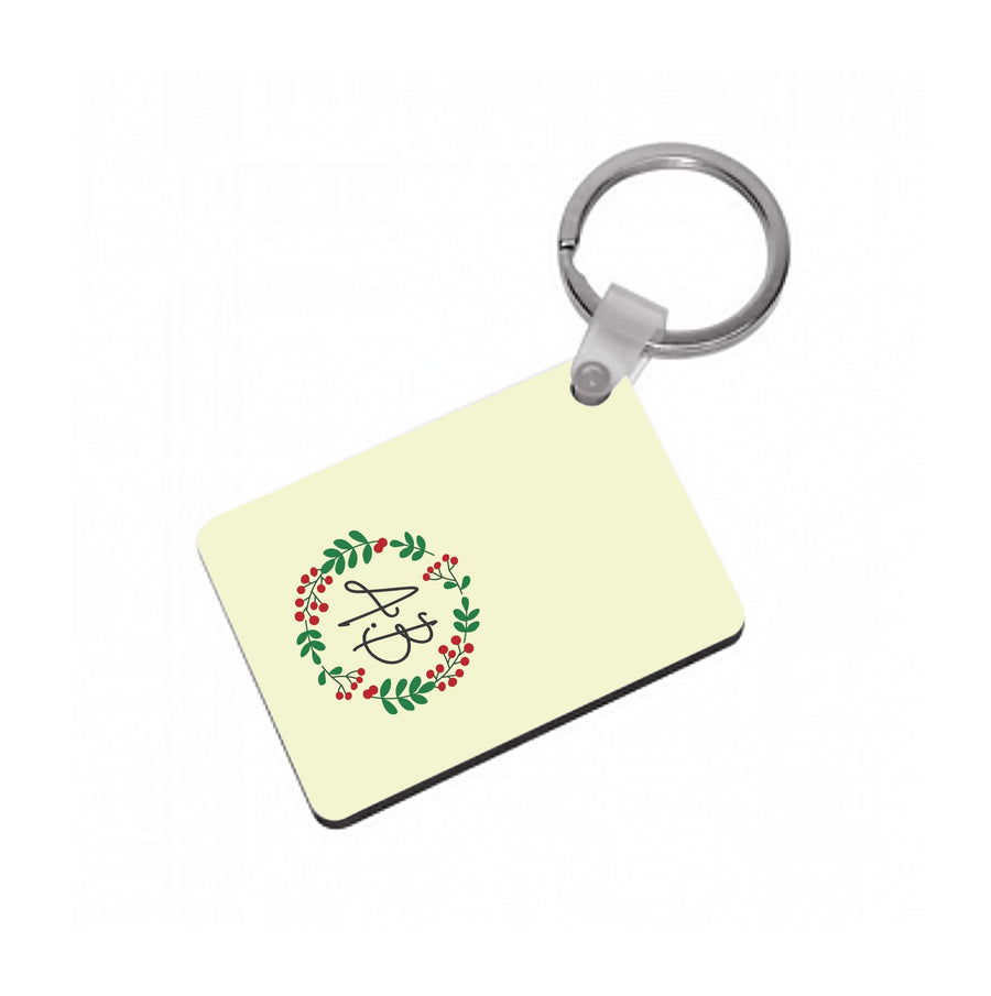 Personalised Wreath Keyring