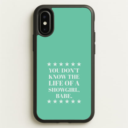 You Don't Know Babe  iPhone X / XS Case
