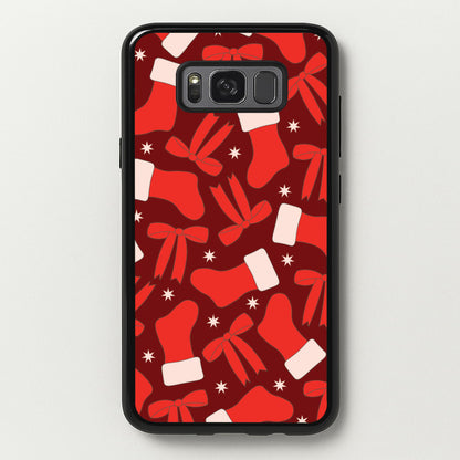 Stockings And Bows Pattern Galaxy S8 Case