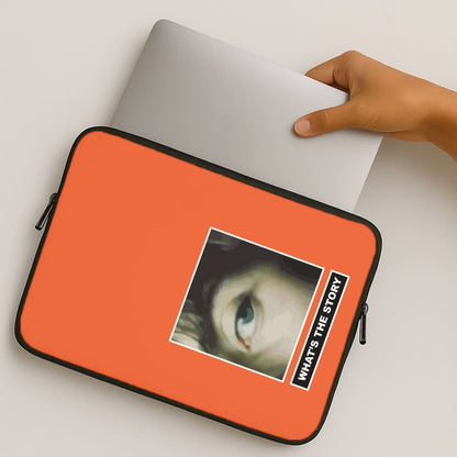 What's The Story Orange MacBook Cover