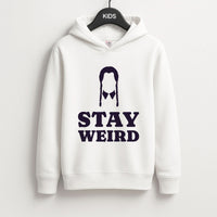 Stay Weird Purple Kids Hoodie
