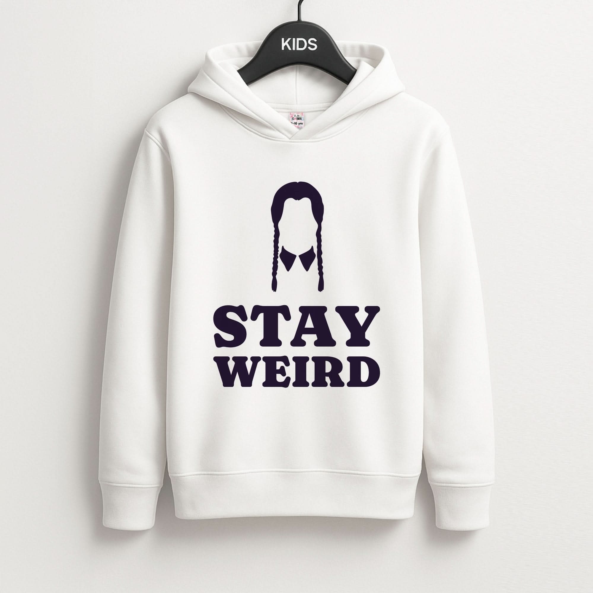 Stay Weird Purple Kids Hoodie
