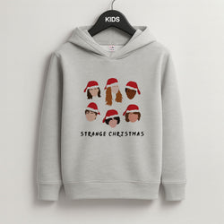 Strange Crew Christmas Grey Kids Hoodie