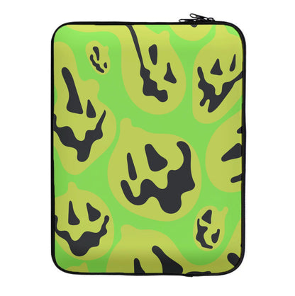 Green Pumpkin Pattern Laptop Sleeve