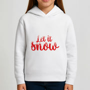 Let It Snow Snowflakes Kids Hoodie 3