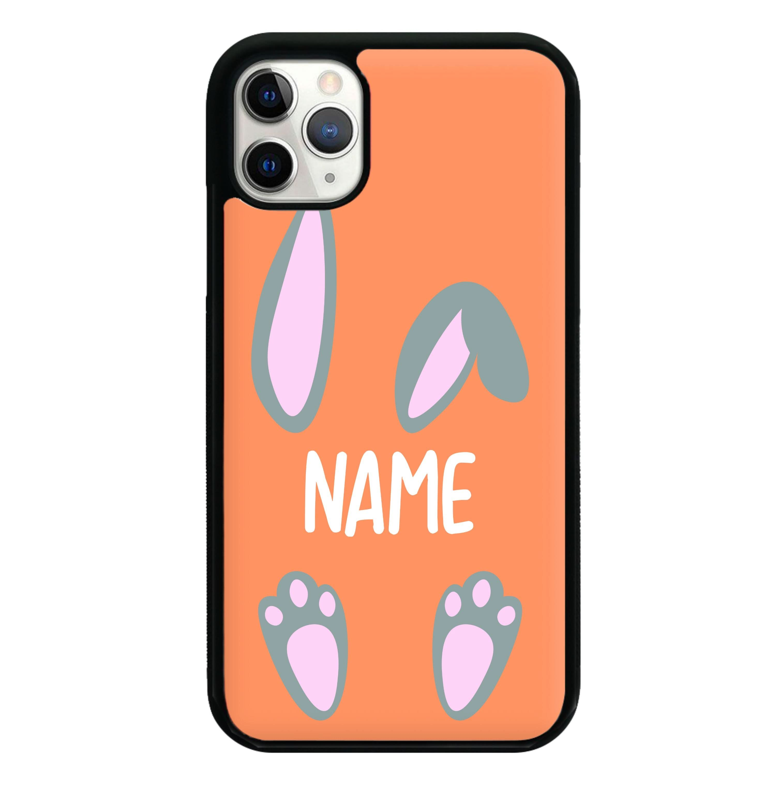 Grey Bunny Personalised Phone Case