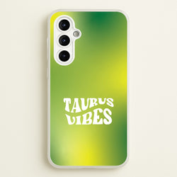 Taurus Vibes Gradient Zodiac Galaxy A54 Case