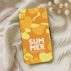 Summer Looks Good On Me Leather Phone Case