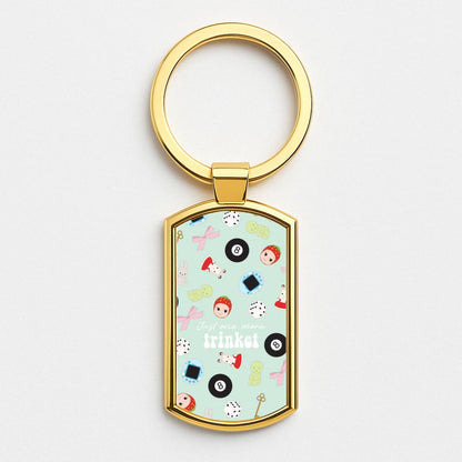 Just One More Trinket Gold Keyring