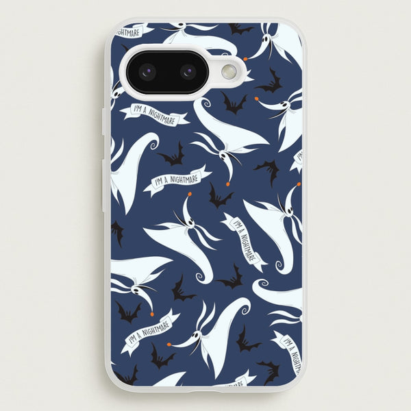 Skeleton Dog And Bats Pattern Google Pixel 9a Case