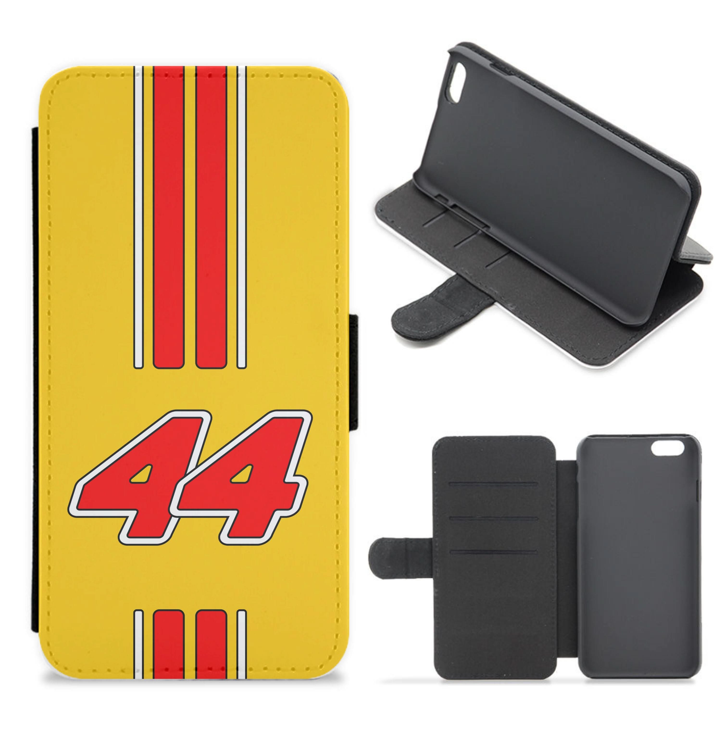 Retro Yellow And Red Hamilton Flip / Wallet Phone Case