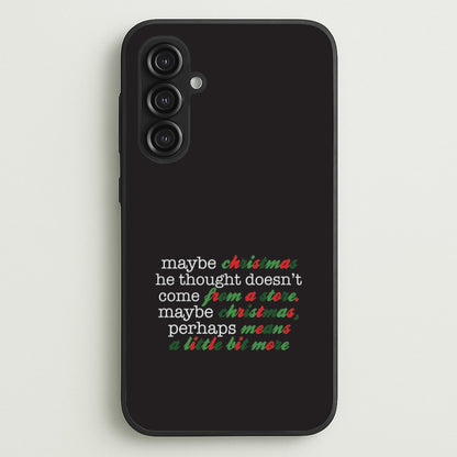 Green Creature Quote Galaxy S23FE Case