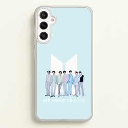 K-Pop Band Tour Pastel Blue Galaxy A34 Case