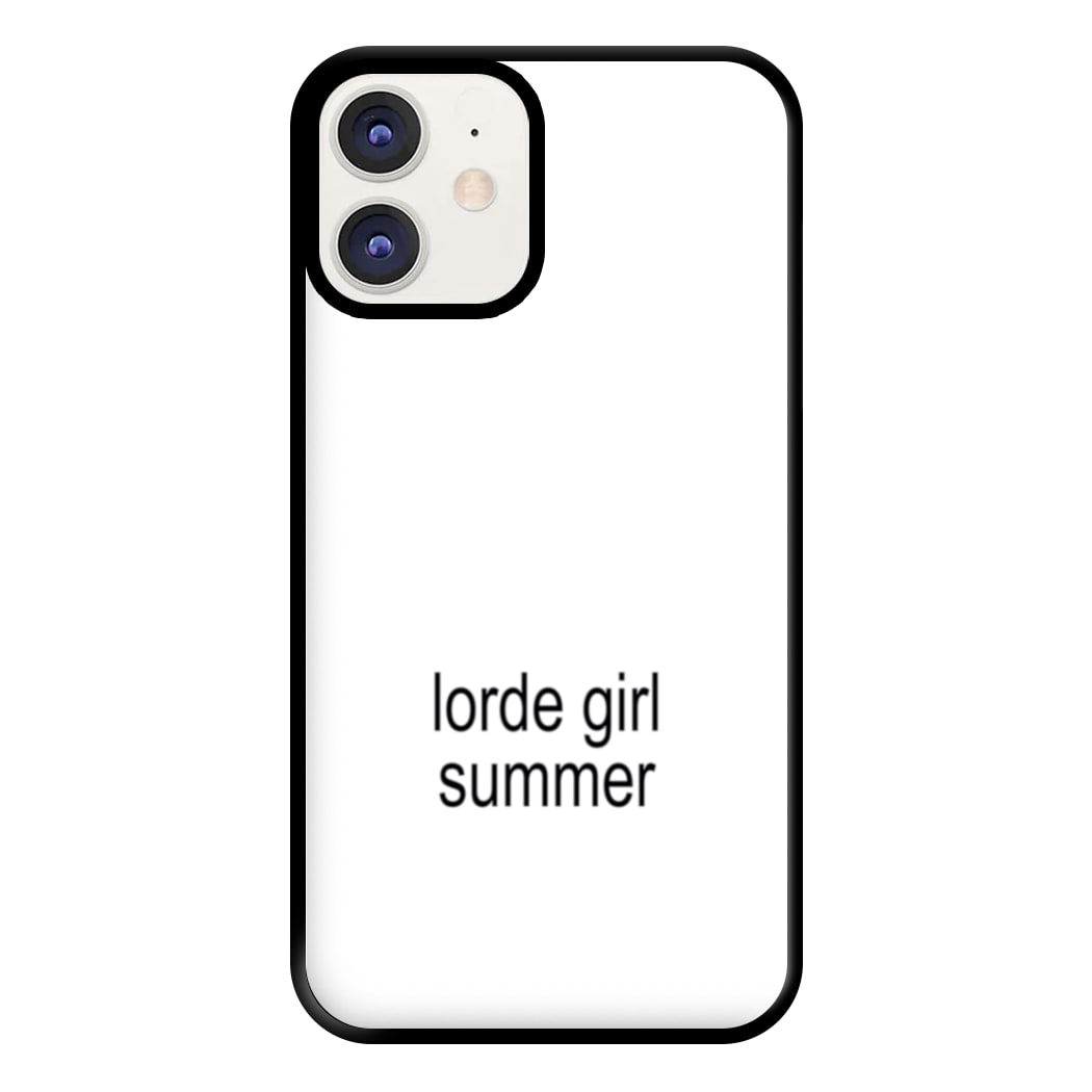 Lorde Girl Summer iPhone 12 / 12 Pro Case