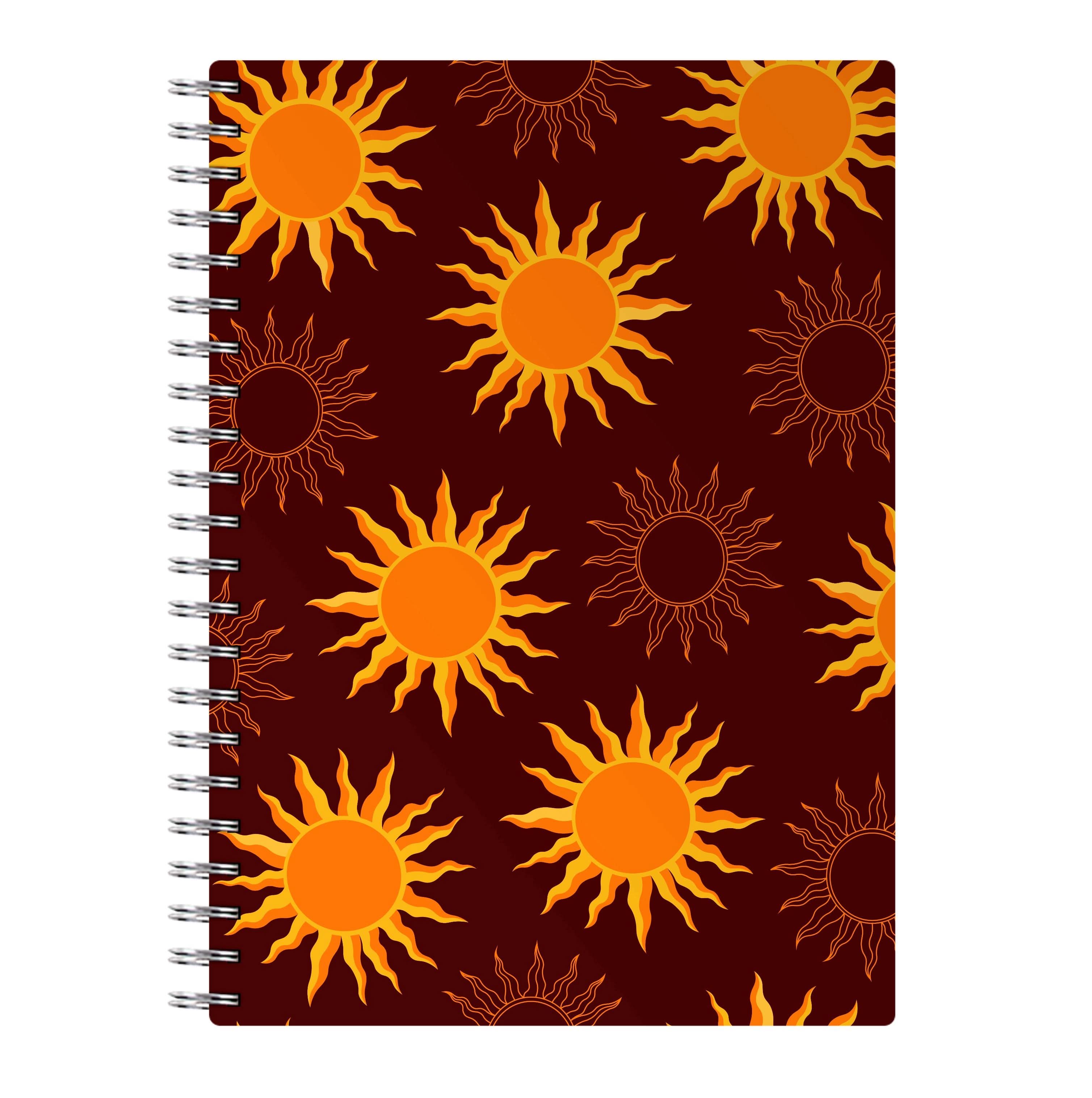 Vintage Sun Pattern Notebook