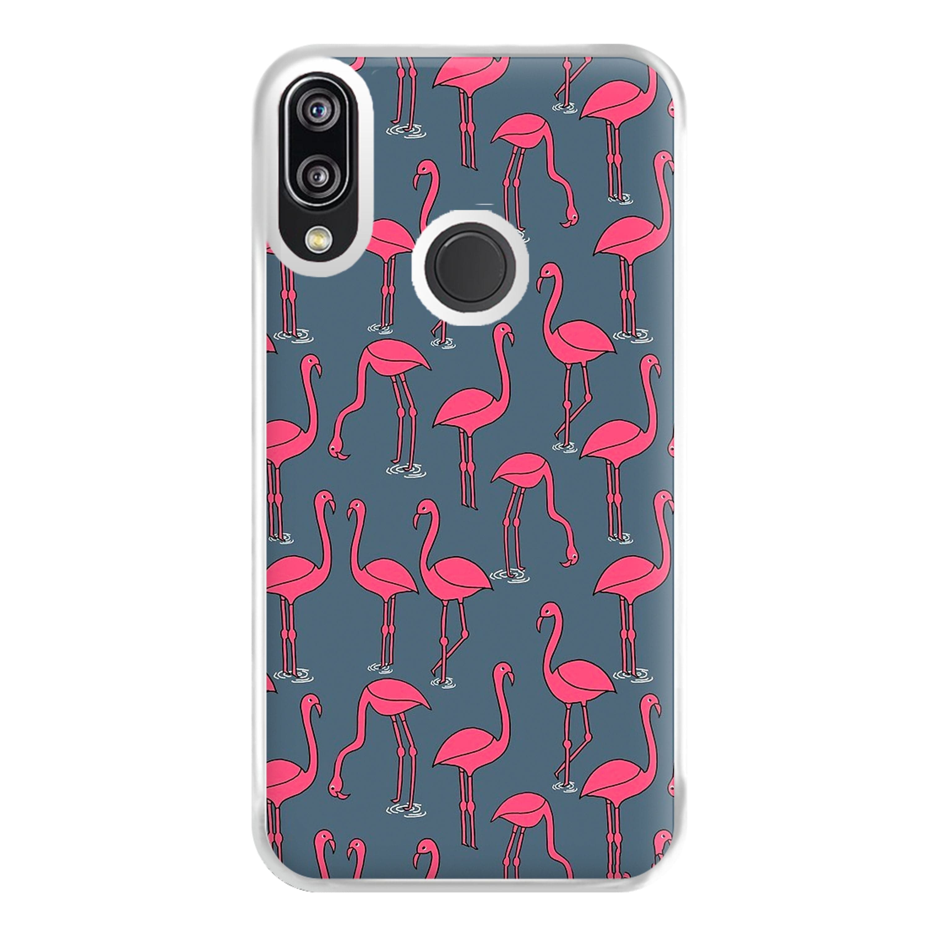 Basic Pink Flamingo Pattern Phone Case