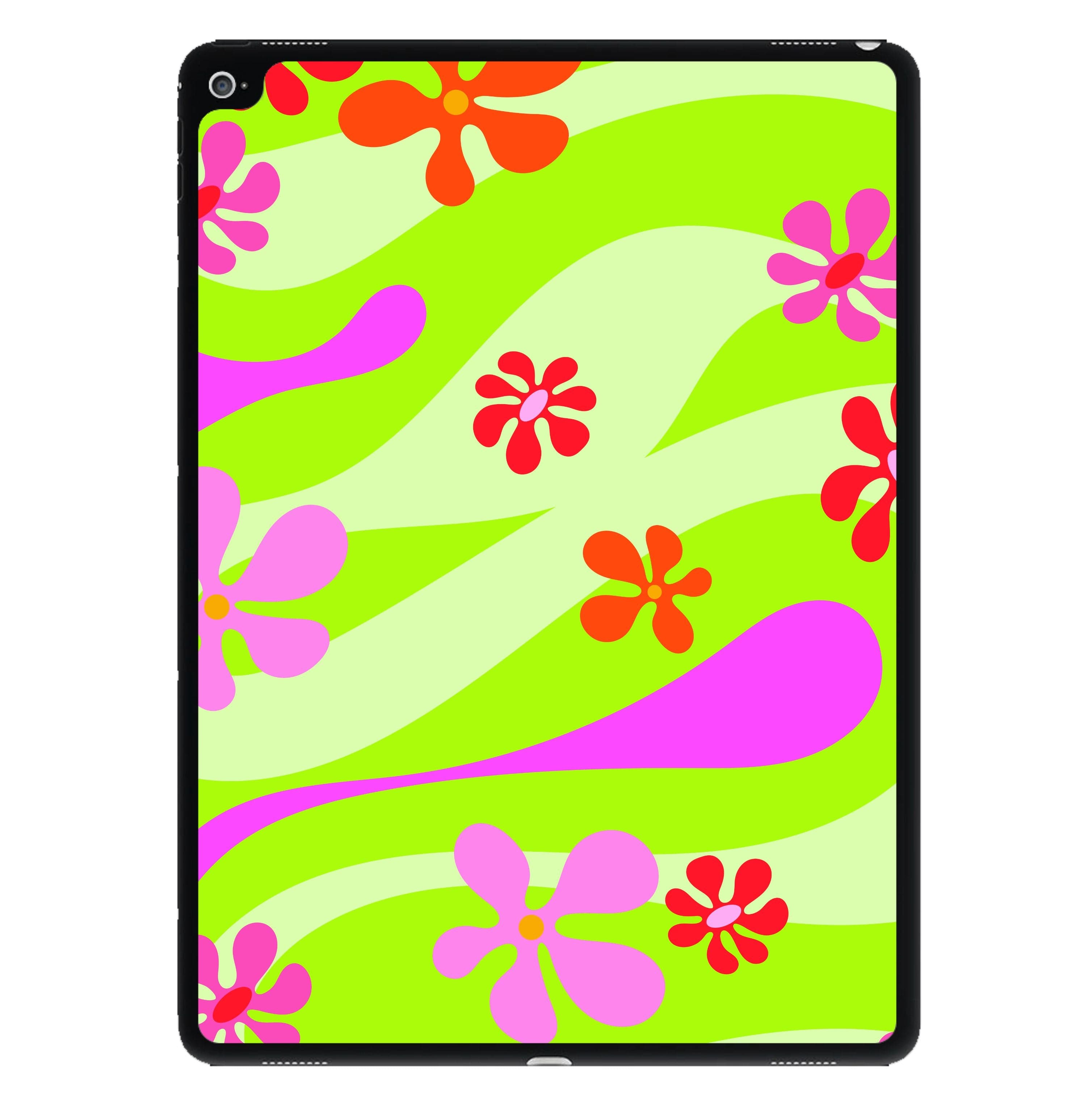 Retro Flowers Pattern iPad Case