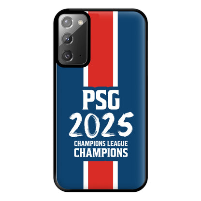 Champion League Winners 25 PSG Galaxy Note 20 Ultra Case