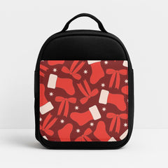 Stockings And Bows Pattern Lunchbox