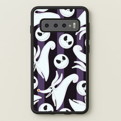 Skeleton Dog And Face Pattern Galaxy S10 Case