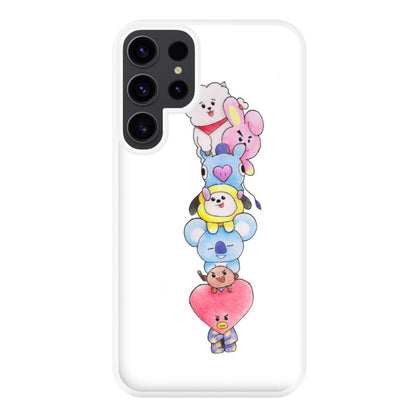 K-Pop Band BT21 Drawing Phone Case