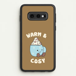 Hot Cocoa Plush Quote Galaxy S10e Case