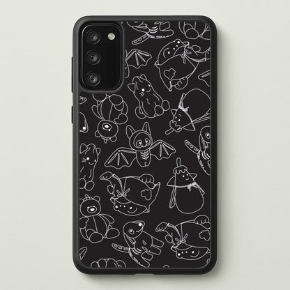 Halloween Plushies Pattern II - Halloween Galaxy S20FE Case