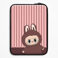 Stripey Cute Brown Monster Universal Laptop Sleeve