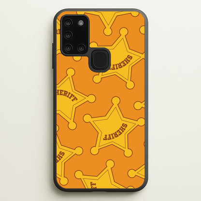 Sheriff Badge Pattern Galaxy A21s Case