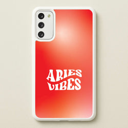 Aries Vibes Gradient Zodiac Galaxy A41 Case