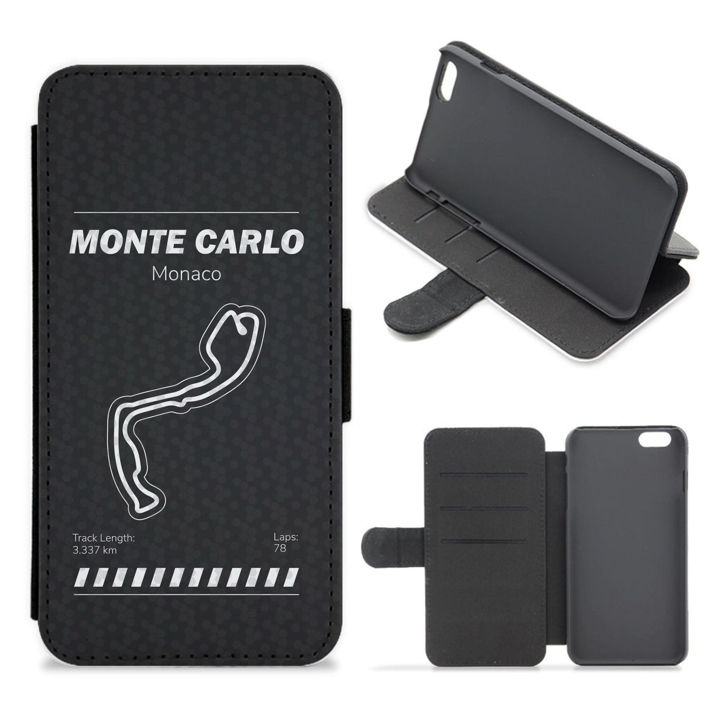 Monte Carlo Circuit Flip / Wallet Phone Case