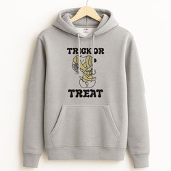 Trick Or Treat Cartoon Beagle Unisex Grey Hoodie