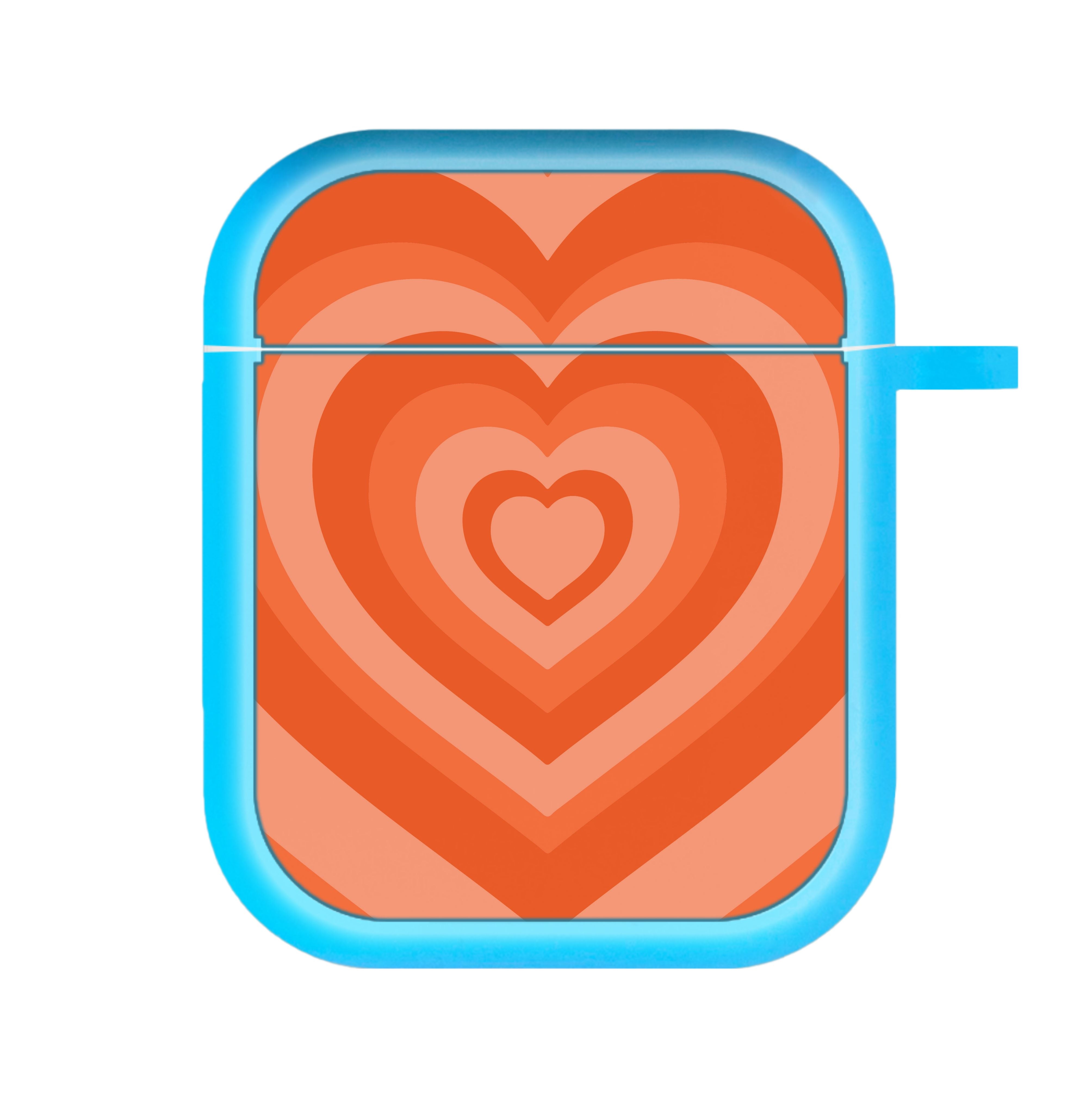 Orange - Colourful Hearts AirPods Case