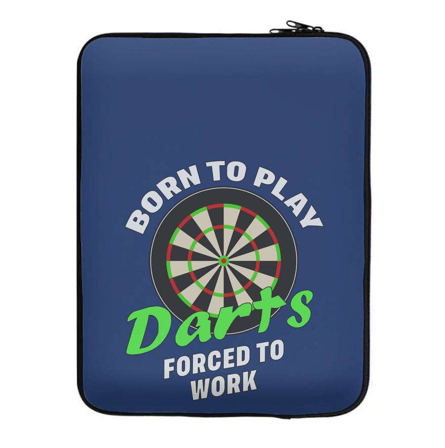 Born To Play Darts Laptop Sleeve