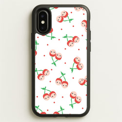 Cherry Angels Pattern iPhone X / XS Case