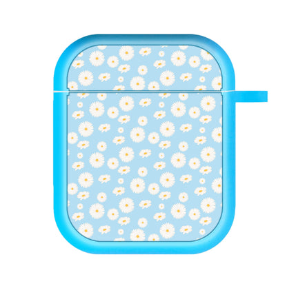 Blue Daisies - Floral AirPods Case