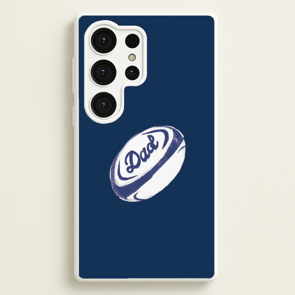 Dad Rugby Ball Galaxy S25 Ultra Case