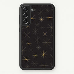 Christmas Gold Stars Pattern Galaxy S21 Plus Case