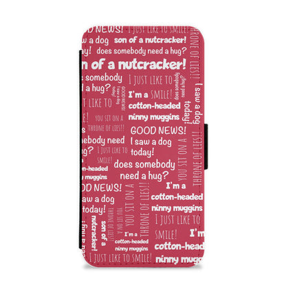 Elf Quotes Flip / Wallet Phone Case