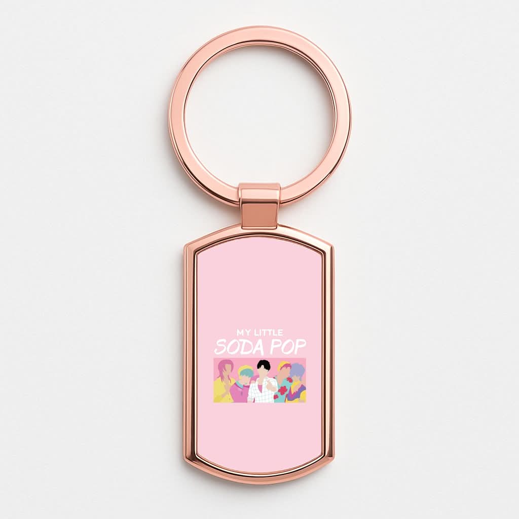 My Little Soda Rose Gold Keyring