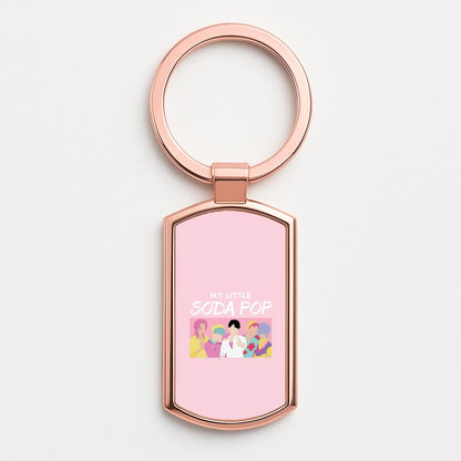 My Little Soda Rose Gold Keyring