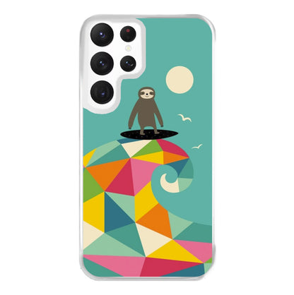 Surfing Sloth Phone Case