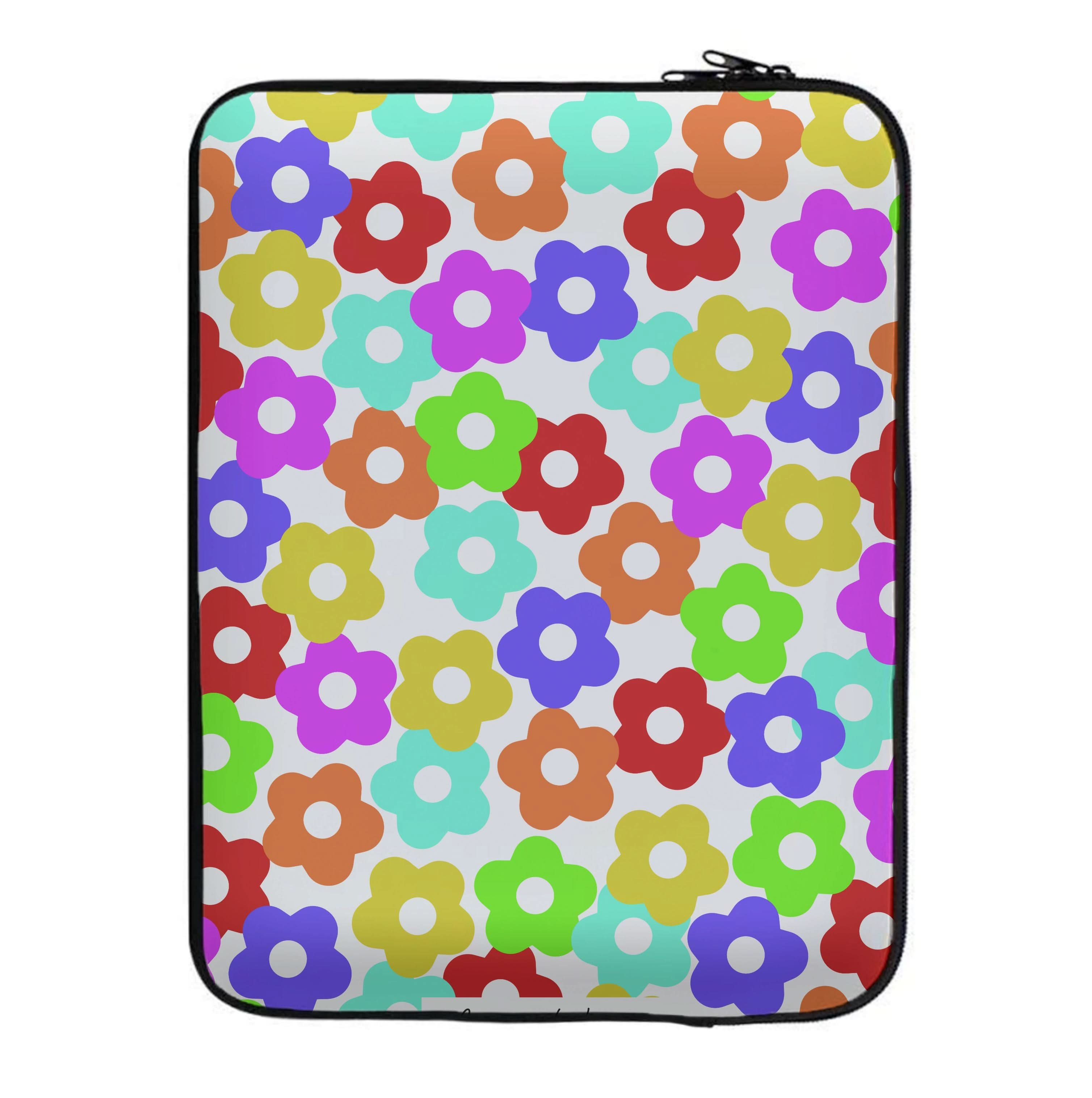 Rainbow Flowers Laptop Sleeve