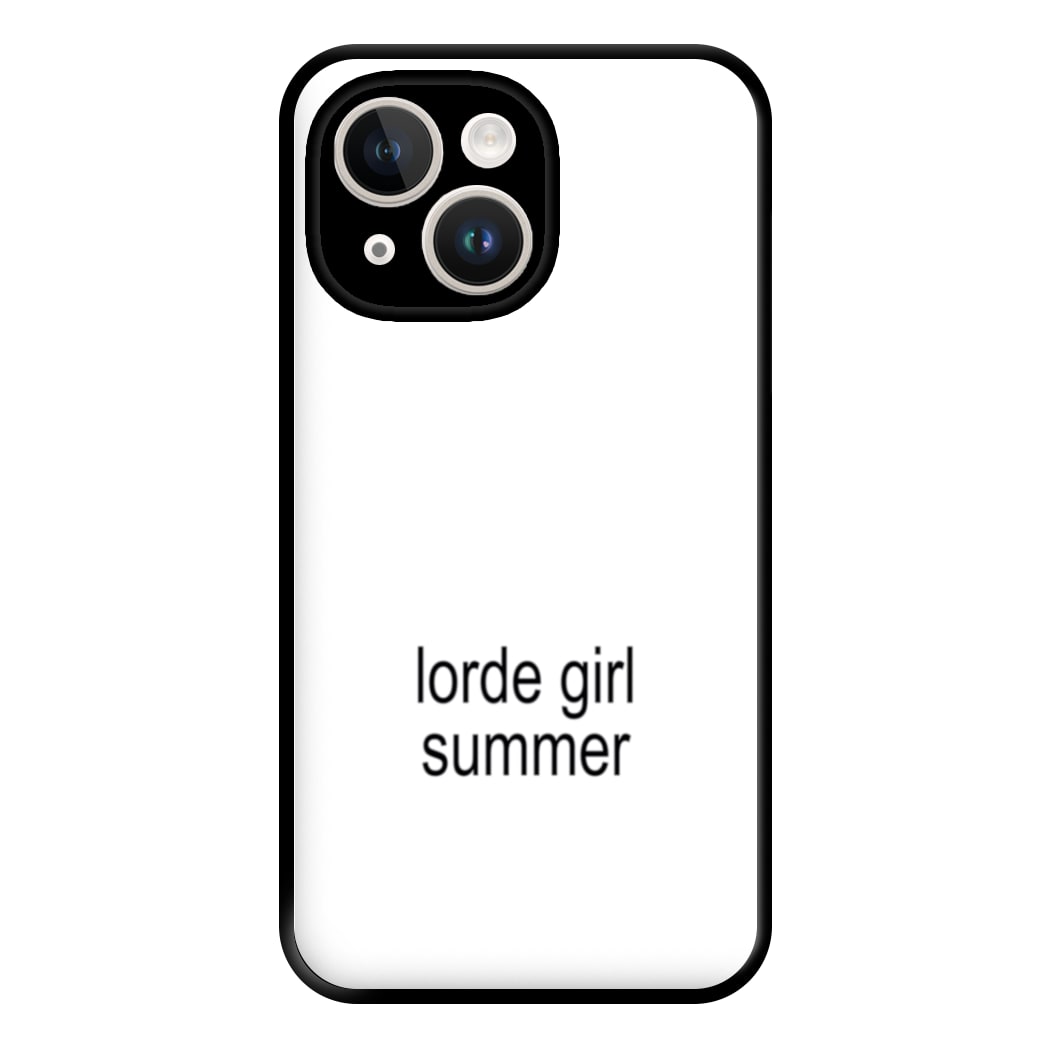 Lorde Girl Summer iPhone 14 Plus Case